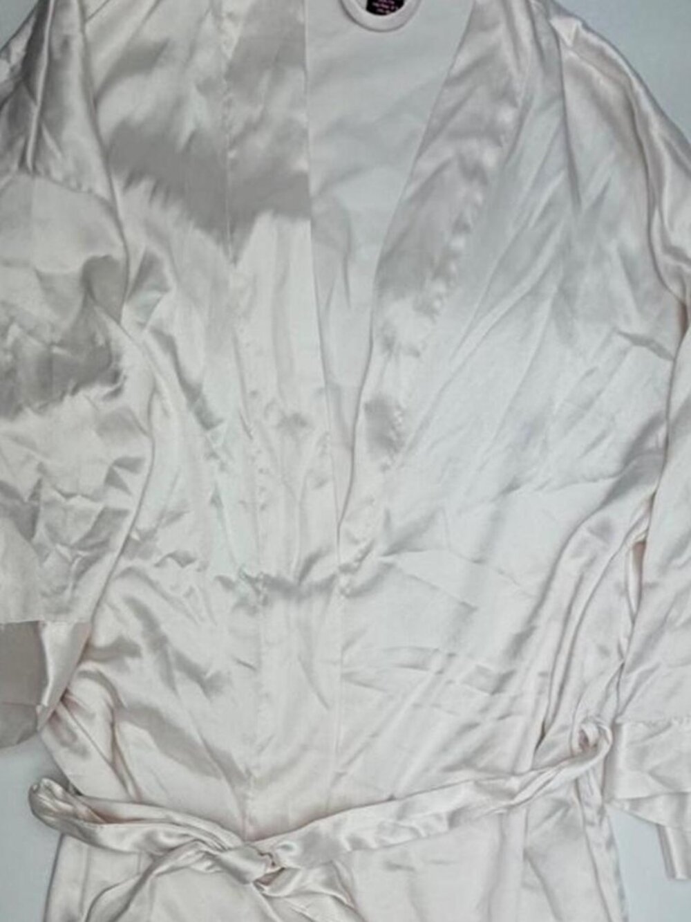 victoria's secret blush pink satin kimono robe (XS/S)